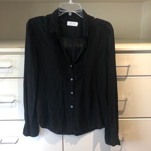 Velvet by Graham & Spencer black shirt, size M